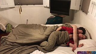 Stepmom shares bed with stepson - Erin Electra