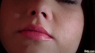 Amazing Beautiful Teen is Fucking an Old Man in The Sauna