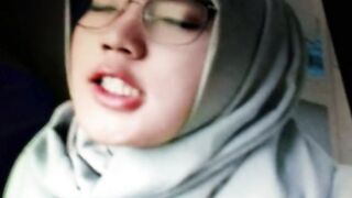 Rubbing a hard one out to Muslim bitch