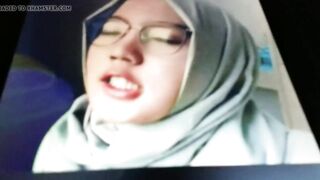 Rubbing a hard one out to Muslim bitch