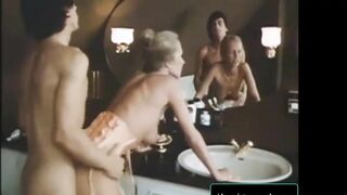 Classic Stepmother and Step Son Fucking in their Bathroom