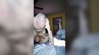 Grandpa cumming in mouth