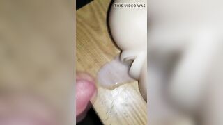 Good sized cumshot, on a fake pussy.