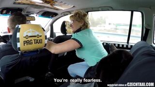 Czech Mature Blonde Hungry for Taxi Drivers Cock