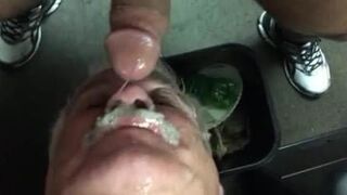 Silver Daddy sucking