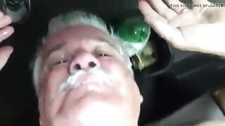 Silver Daddy sucking