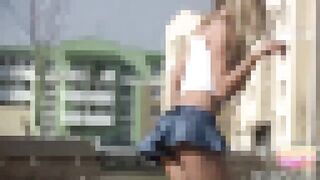 I will give you a quick lil peek at my tiny little panties