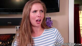 Busty Lena Paul pussy scissoring with stepmom Kendra Lust