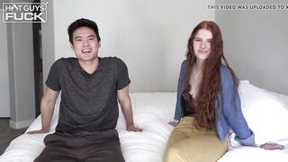 Asian Pinoy Shredded Jock Fucks American Red Head Girl