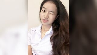 Honey teen -School Girl Masturbates Tight Pussy