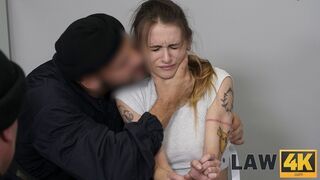 LAW4K. Sweet thing gets humiliated hard by two rude cops in jail