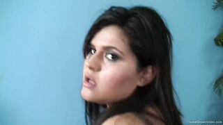 Busty BBW has her tight hairy pussy stuffed