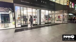 Martina Smeraldi gets fucked in the dressing room by Freddy Gong's big black cock