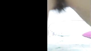 On her period masturbating