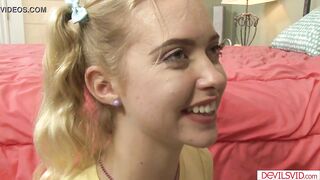 Blonde babysitter fucked by her boss