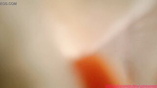 Young girl milking her big beutiful tits close up on camera