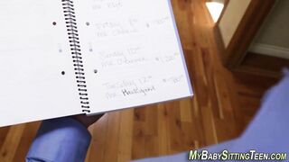 Little babysitter pounded
