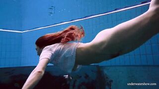 Relaxing underwater show with hot girls