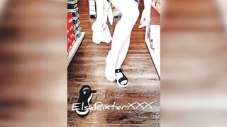 My long walks without panties at the shoe store. ElsaRixter