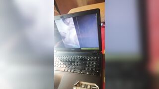 I masturbate seeing myself in a video as they put it on me