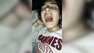 Skinny Teen Enjoys Big Cock And Enjoys A Good Creampie