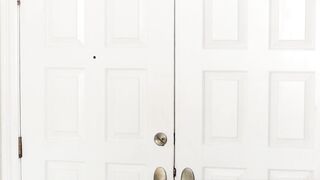 Bored Wife sucks black neighbors dick