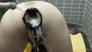 Elmer's Wife Anal Milk, Cream, Cola enema 2