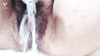 Masturbation with Water Jet Spray