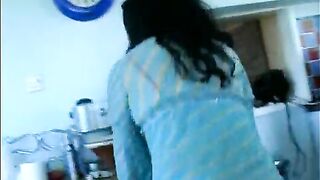 Kitchen pissing girl 2