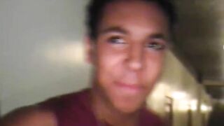 Doggystyled college teen takes cock