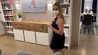 Horny teen loves to pee and gets caught