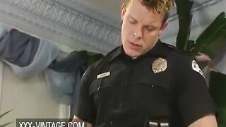 Vintage Gangbang. Busty Girl & Policemen