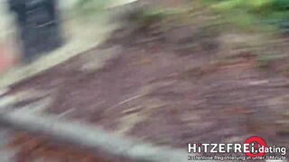 TASTY Hot Teen Ass! Mina ▼ BANGED OUTDOORS ▲ in Germany! HITZEFREI.dating