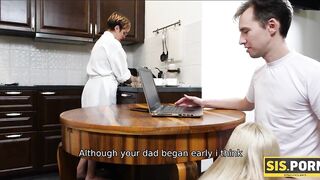 SIS.PORN. Horny guy convinces stepsis blow cock then fucks