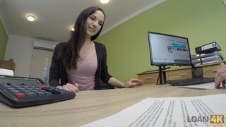 LOAN4K. Agent experiences tight asshole of teen girl who nee