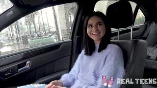 Real Teens - College teen Violet Rain pov creampie