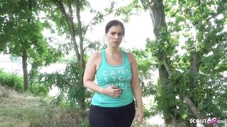 GERMAN SCOUT - BIG ASS BBW MATURE MOM TALK TO FUCK AT STREET CASTING
