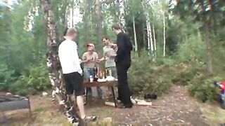 russians camping orgy