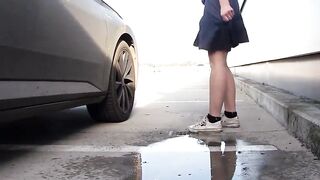 Sexy Women Piss Outside - (piss compilation)