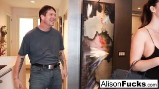 Busty Alison Tyler meets her Catfish then fucks his friend!