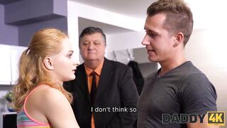 DADDY4K. Old man is prepared for hook up with his future daughter-in-law
