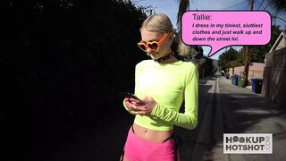 Skinny blonde sex doll Tallie Lorraine gets fucked hard