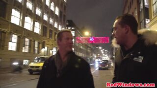 Real prostitute sucking in red light district