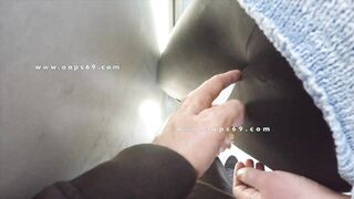 Stranger Touch & Fingering Woman's Pussy inside a Crowded Metro Train