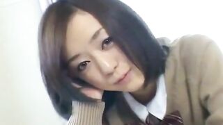 Cute asian schoolgirl upskirt video