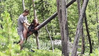 Caught my girlfriend getting fucked by other camp counselor