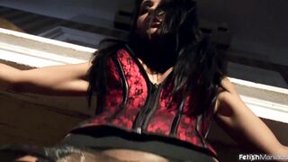 The Young & Stunning Aletta Ocean Pisses while Bound