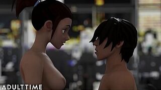 ADULT TIME Hentai Sex School - Step-Sibling Rivalry