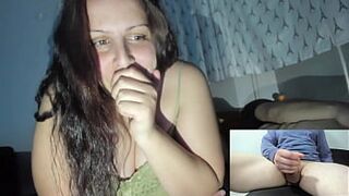 Naughty Wife Watching Random Guy Stroking While Her Husband Rest Next to Her