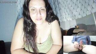 Naughty Wife Watching Random Guy Stroking While Her Husband Rest Next to Her